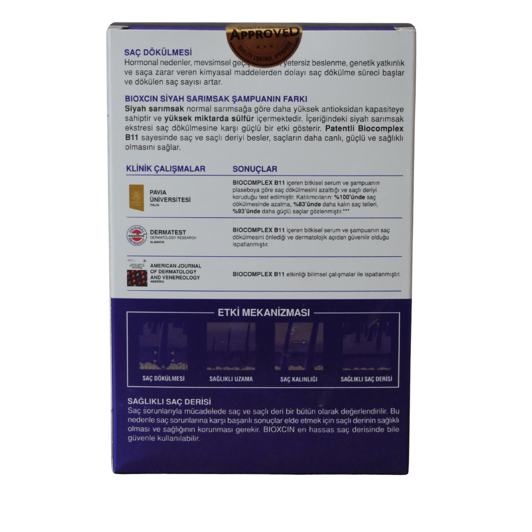 Bioxcin Black Garlic Shampoo Hair 